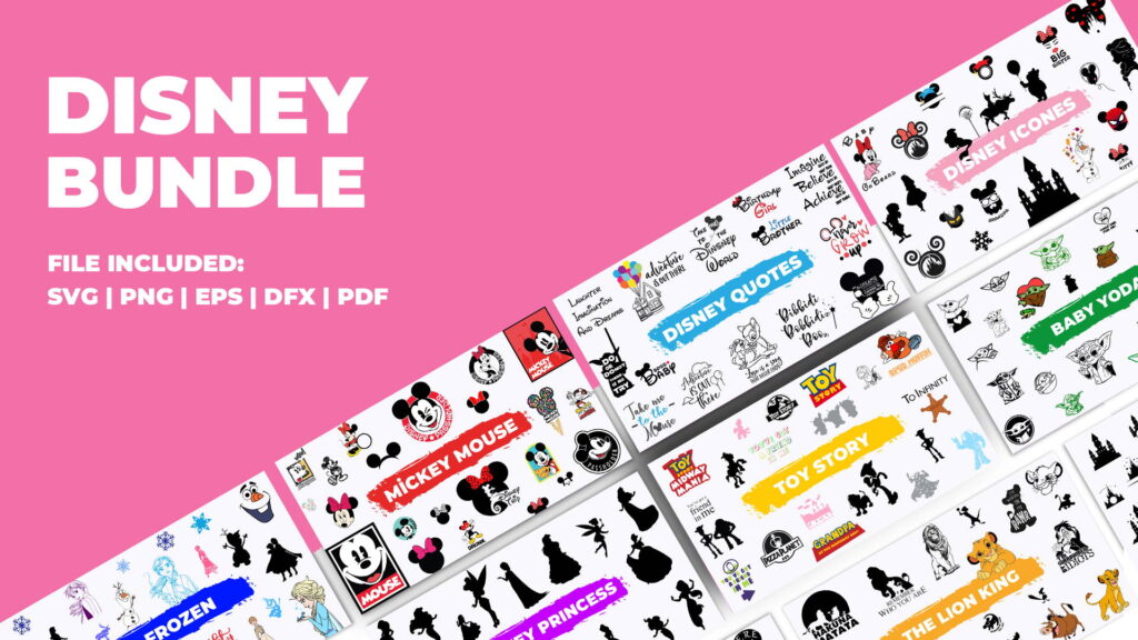 The Complete SVG Bundle 6 DISNEY20TEMPLATE