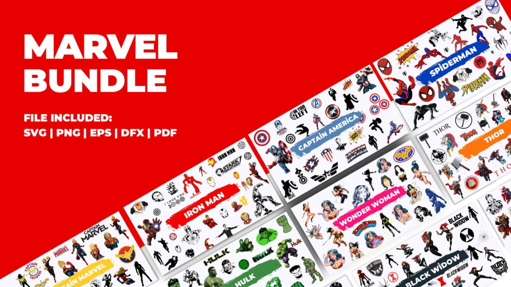 The Complete SVG Bundle 5 MARVEL