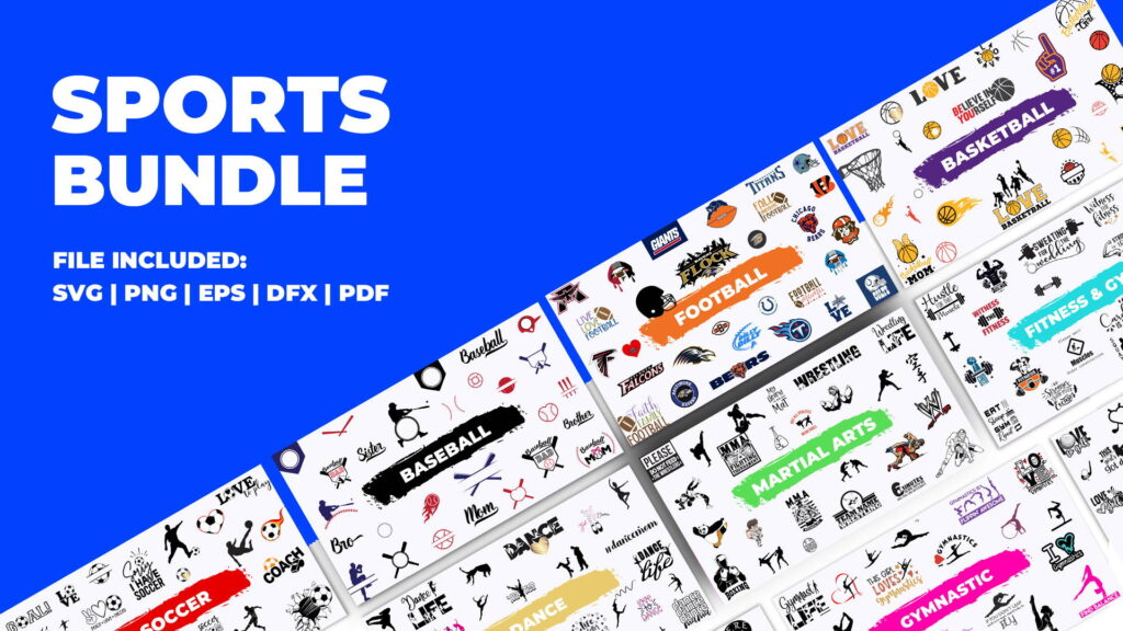 The Complete SVG Bundle 8 SPORT20TEMPLATE