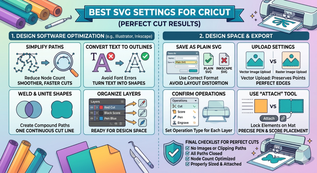 Best SVG Settings for Cricut (Perfect Cut Results)