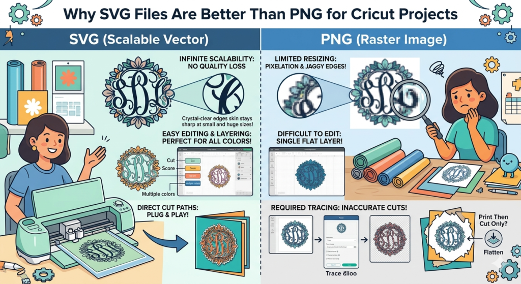 Why SVG Files Are Better Than PNG for Cricut Projects